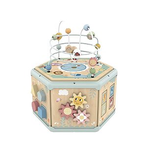 Cubo de Atividades 7 em 1 BrincaCubo Madeira Tooky Toy
