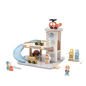 Garagem e Estacionamento – Estaciona e Brinca Madeira Tooky Toy