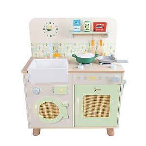 Cozinha Ecológica Brinquedo Madeira Classic World