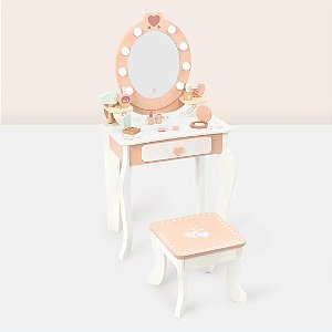 Penteadeira Encantada Madeira Rosa Infantil Tooky Toy
