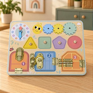 Quadro de Atividades Educativo Madeira Tooky Toy