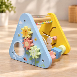 Triângulo de Atividades Educativo Madeira Tooky Toy