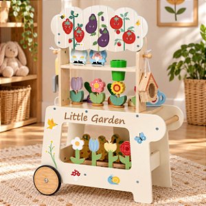 Carrinho de Jardinagem Brinquedo Madeira Tooky Toy