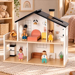 Casinha de Bonecas dos Sonhos Madeira Tooky Toy