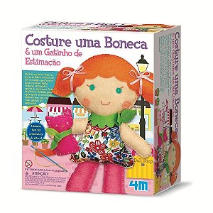 Costure uma Boneca e um Gatinho de Estimação