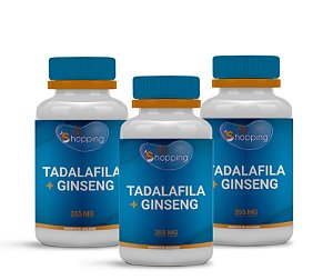 2 Tadalafila 5mg + Ginseng 350mg (60 cápsulas cada) e ganhe 1 - Bioshopping