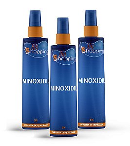 2 Minoxidil 5% Loção Capilar (100ML cada) e ganhe 1 - Bioshopping