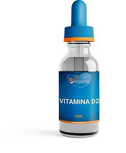 Vitamina D2 20ML em gotas - Bioshopping