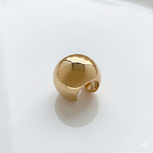 Piercing Fake Bombê Liso - Banho Ouro