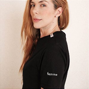 Camiseta Femme preta