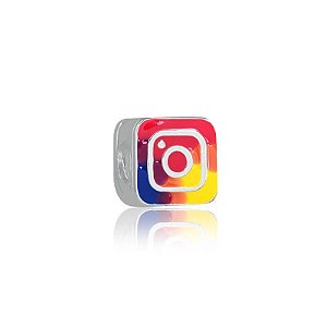 Berloque Logo do Instagram - Prata 925