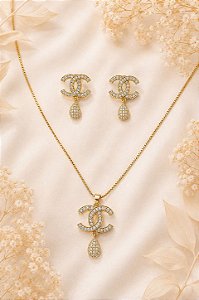 Conjunto Gota Cravejado