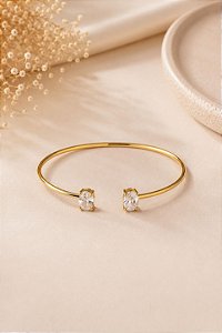 Bracelete Aberto com Zircônias
