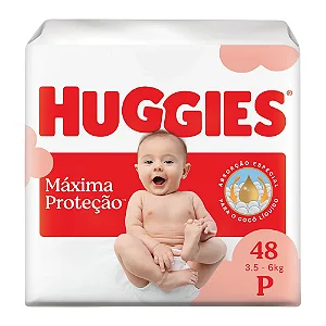Fralda Infantil Huggies Supreme Care P com 48 unidades