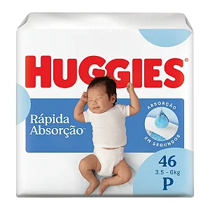 Fralda Infantil Huggies Tripla Proteção P com 46 unidades