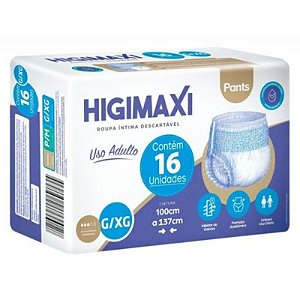 Roupa íntima descartável Higimaxi Pants tam   G/XG C/16 Unid