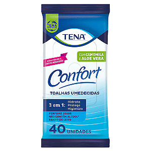 Lenço Umedecido Adulto Tena Confort Compacta 40unids