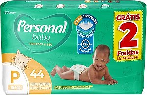 Fralda Infantil Personal baby P com 44 unidades