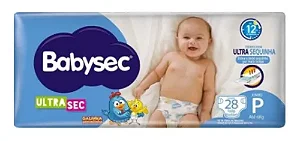Fralda Infantil BabySec UltraSec P com 28 unidades