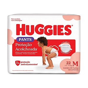 Fralda Inf Huggies Pants Proteção Acolchoada M 22 un