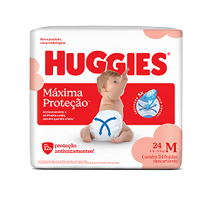 Fralda Infantil Huggies Maxima Proteção M 24 unidades