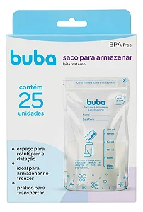 Saco para armazenar leite materno