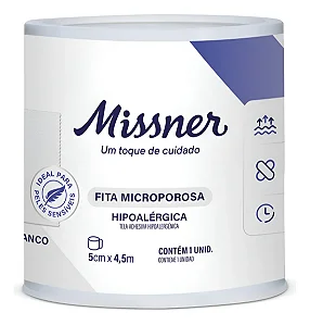 Micropore branca 5CM X 4,5M - Missner
