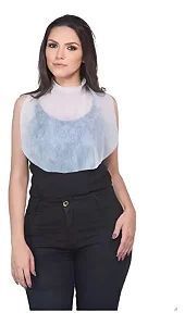 Babador Descartável Tnt Branco Com 3 Unidades