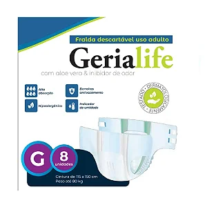 Fralda Adulto Gerialife - G - 8 unidades