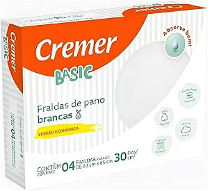 Fralda de Pano Cremer Basic 4 unidades