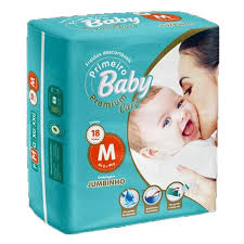 Fralda Infantil Primeiro Baby Premium Care M18 un
