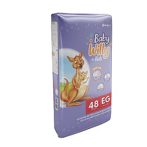 Fralda Infantil Baby Willy For Kids XG 48 unidades