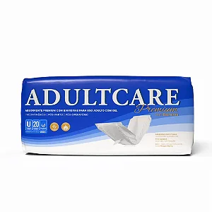 Absorvente Adulto Unissex Adultcare com barreiras 20un