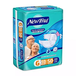 Fralda Adulto New Fral G 50 unidades