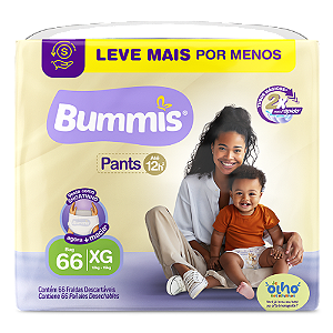Fralda Infantil Bummis Pants XG 66 unidades