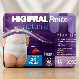 Roupa Íntima Adulto Higifral Pants noturna XXG 14UN