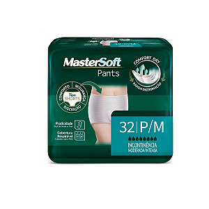 Roupa Íntima Adulto MasterSoft Pants P/M com 32 unidades