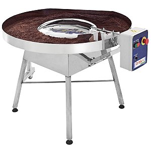 Máquina para cobrir doces Bandeja Giratória 220V