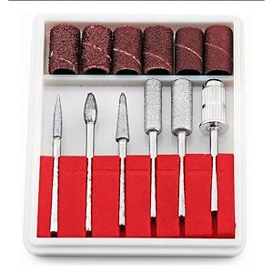 Kit Com 6 Brocas E 6 Lixas Refil