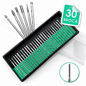 Kit 30 Brocas Diamantadas