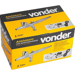 AERÓGRAFO COM COMPRESSOR VONDER 13 PEÇAS