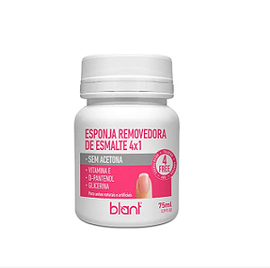 ESPONJA REMOVEDORA DE ESMALTE 4X1 BLANT 75ML