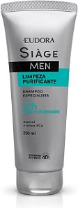 Shampoo Men Limpeza Purificante Eudora Siàge 250ml