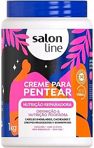 Creme Para Pentear Salon Line Nutrição Reparadora 1kg