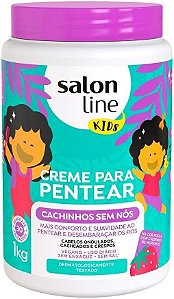 Creme Para Pentear Kids Salon Line Cachinhos Sem Nós 1kg