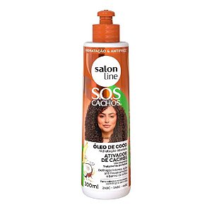 Ativador de Cachos Salon Line SOS Cachos Óleo de Coco 300ml