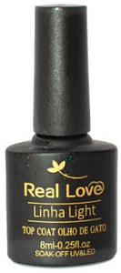 REAL LOVE TOP COAT OLHO DE GATO LINHA LIGHT 8ML