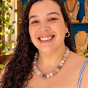 Colar Mix de Pedras Naturais: Amor Próprio, Prosperidade e Equilíbrio