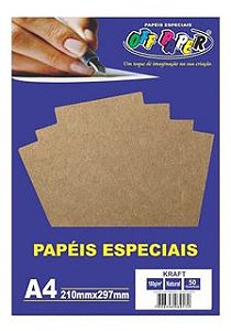 Papel Kraft 180g Pacote Com 50 Folhas