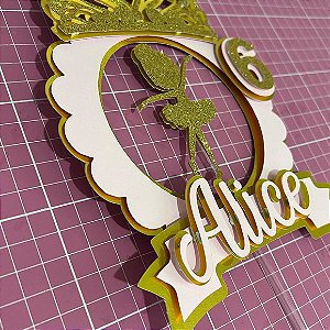 Arquivo de corte Topo de Bolo Bailarina Luxo